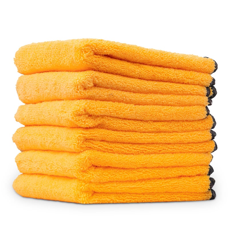 Chemical Guys MIC_507_06 Professional Grade Premium Microfiber Towel Gold 16 in x 24 in Pack of 6