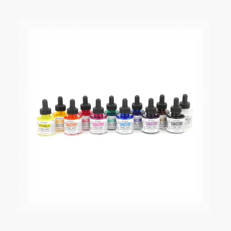 Dr. Ph. Martin's Hydrus Fine Art Watercolor (Set 1) Watercolor Set, 1.0 oz, Set 1 Colors, 1 Set of 12 Bottles - Image 4