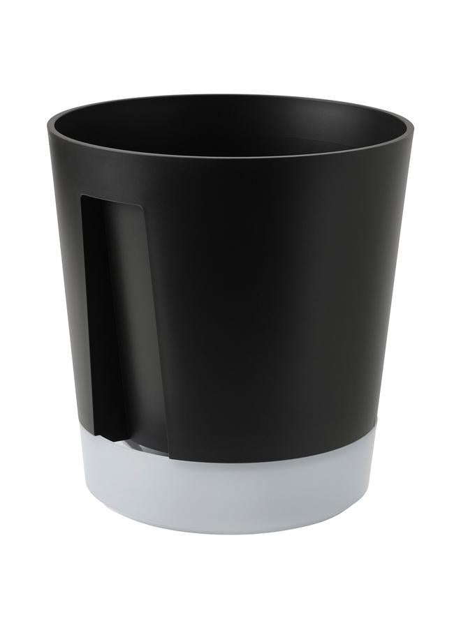 erorex Self-Watering Plant Pot, In/Outdoor Transparent/Anthracite, 24 Cm - Image 1