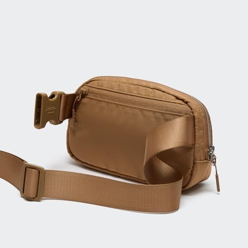 Pander Unisex Belt Bag Fanny Pack for Women with Adjustable Strap, Small Waist Pouch for Workout Running Traveling Hiking. (Caramel Brown) - Image 4