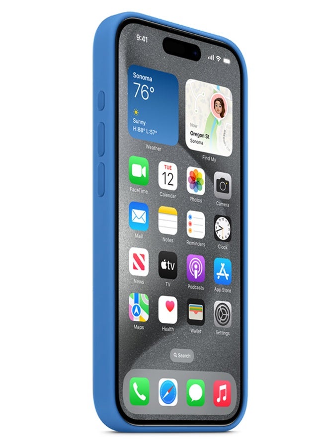 ميدا جراب سيليكون لموبايل ايفون 17 - 6.1 انش حماية كامل الجسم بملمس ناعم حريري غطاء مضاد للصدمات - Image 3