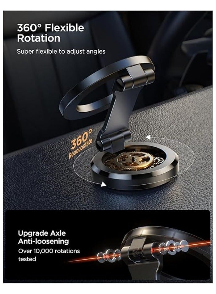 حامل هاتف مغناطيسي للسيارة - بقواعد مغناطيسية قوية، قابل للتعديل 360 درجة، إكسسوارات سيارات للرجال والنساء - Image 2