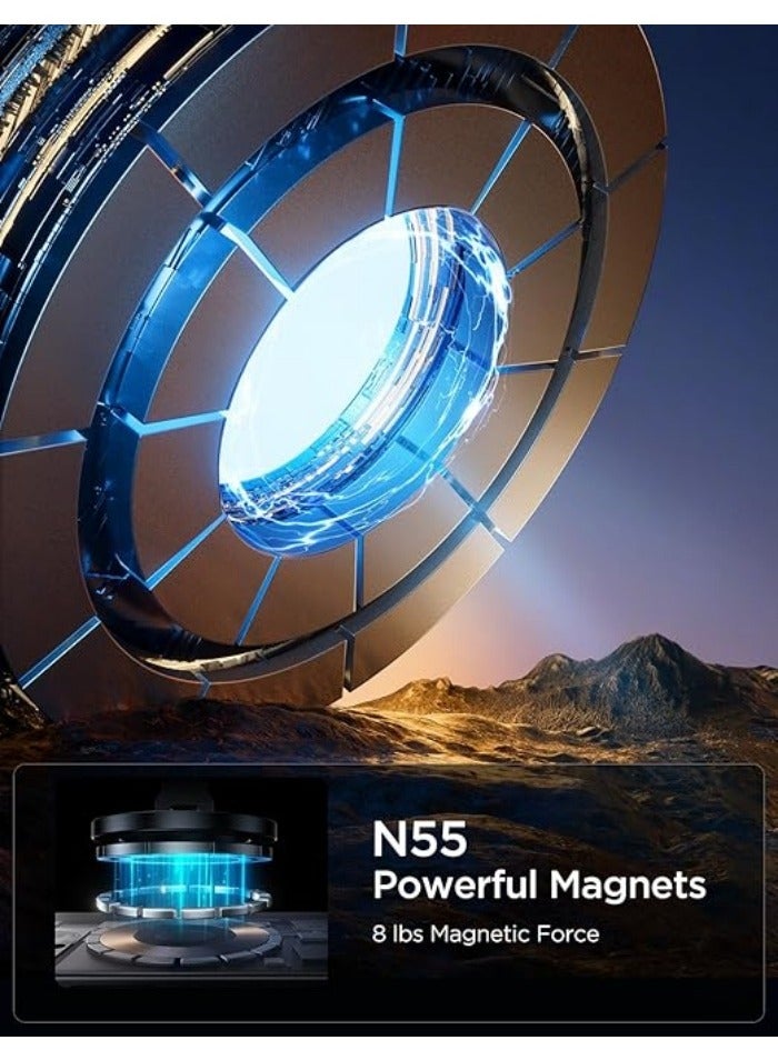 حامل هاتف مغناطيسي للسيارة - بقواعد مغناطيسية قوية، قابل للتعديل 360 درجة، إكسسوارات سيارات للرجال والنساء - Image 4