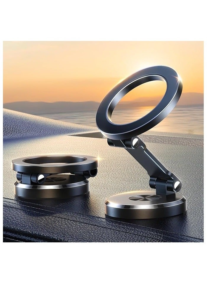 حامل هاتف مغناطيسي للسيارة - بقواعد مغناطيسية قوية، قابل للتعديل 360 درجة، إكسسوارات سيارات للرجال والنساء - Image 1