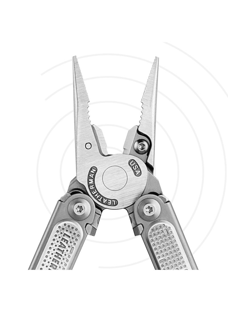 LEATHERMAN LEATHERMAN, FREE P4 Multitool with Magnetic Locking, One Size Hand Accessible Tools and Premium Nylon Sheath and Pocket Clip, Made in the USA  - Image 2