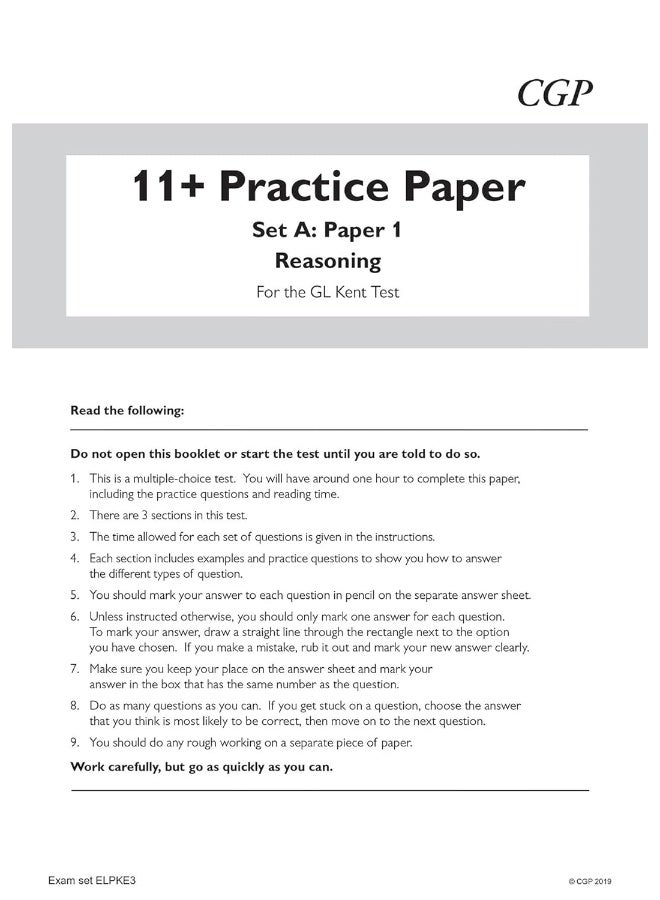 Kent Test 11+ GL Practice Papers (with Parents' Guide & Online Edition) - Image 3