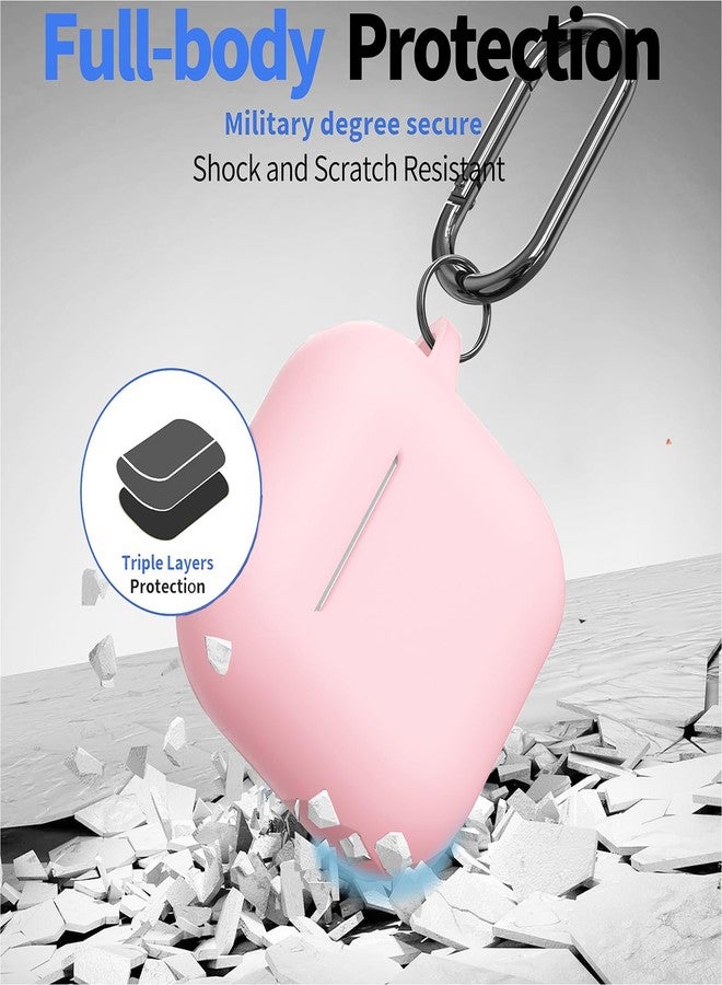 Olytop Case for Airpods 4 Gen Cover for Women Girl, Compatible Airpods 4th Generation Case, Soft Silicone Apple iPod 4th Gen Protective Cover Skin with Keychain Cleaner Pen,Pink - Image 4