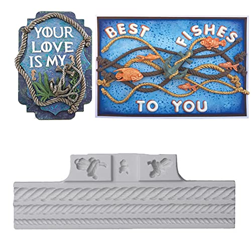 FOYARA Ropes and Knots Silicone Mold for Fondant Cake Decorating Cupcakes Sugarcraft Cookies Candies Cards and Clay DIY Baking Tools - Image 4