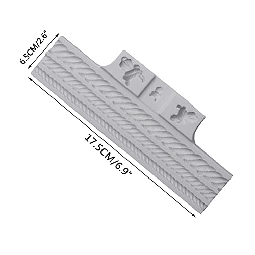 FOYARA Ropes and Knots Silicone Mold for Fondant Cake Decorating Cupcakes Sugarcraft Cookies Candies Cards and Clay DIY Baking Tools - Image 5