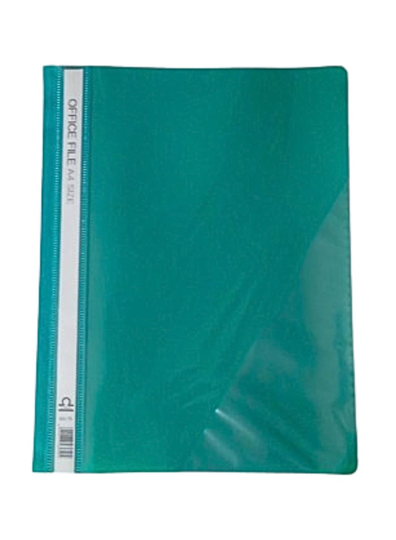 Libra ملف مكتب A4 بغطاء أمامي شفاف لتقارير المشروع مع مثبتات لملف تقارير مكتب المدرسة، مواد غير لامعة مع جيب جانبي، منظم مكتب باللون الأخضر، منظم مستندات - 12 قطعة/عبوة - Image 2
