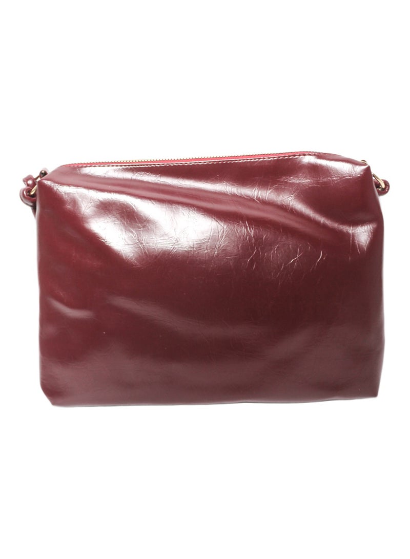Glitter Women Hand Bag - Burgundy - Image 2
