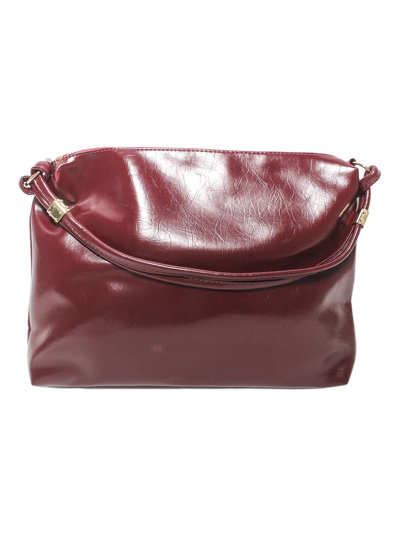 Glitter Women Hand Bag - Burgundy - Image 1