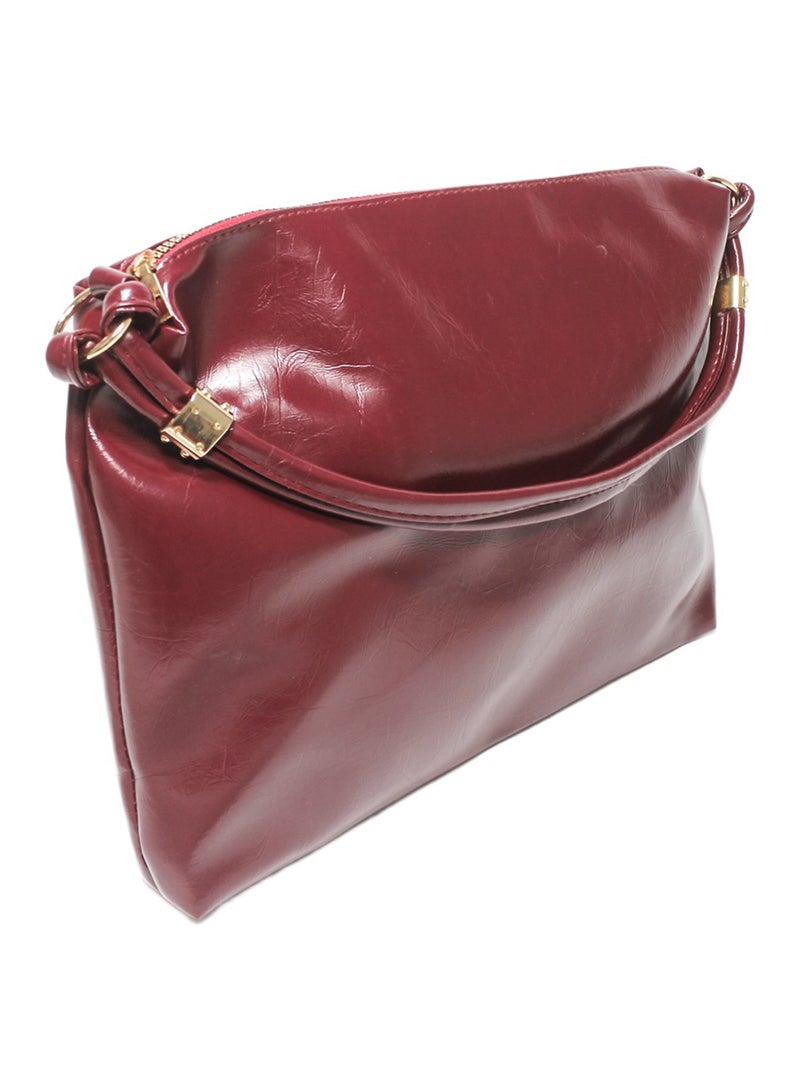 Glitter Women Hand Bag - Burgundy - Image 3