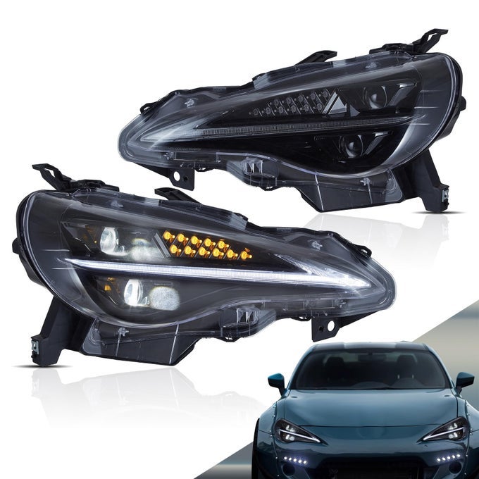 Projector Headlights Compatible With 1St Gen Toyota 86 20122020 Subaru Brz 20132019 Scion Frs 20132016 Front Lamp Assembly Wdynamic Animation Wsequential Plug And Play 2Pcs