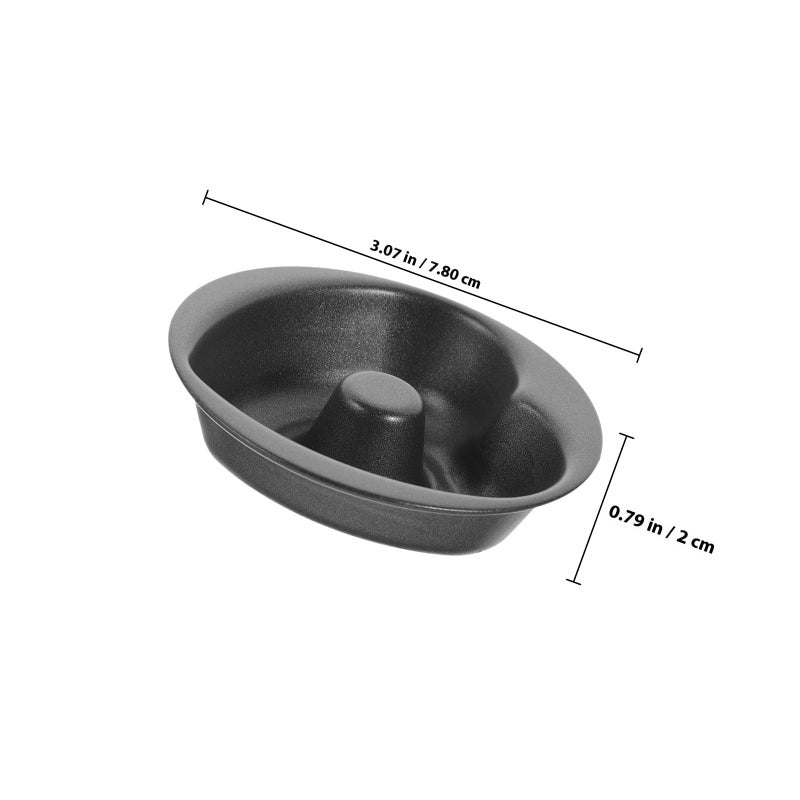 Heart Shaped Doughnut Mold 2pcs Non Stick Carbon Steel Baking Pan Set - Image 3