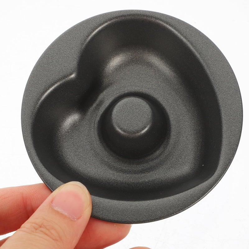 Heart Shaped Doughnut Mold 2pcs Non Stick Carbon Steel Baking Pan Set - Image 4