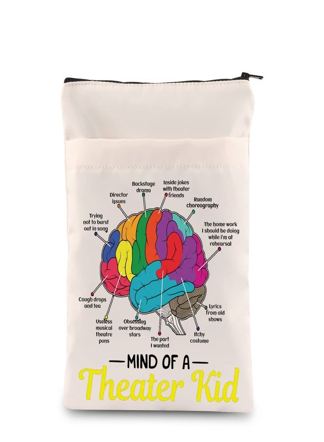 MEIKIUP Musical Theater Fan Gift Book Sleeve Mind of A Theater Kid Funny Musical Broadway Gifts Book Covers Theatre Nerd Theatre Gift for Actress Actors (Theater Kid BS) - Image 1