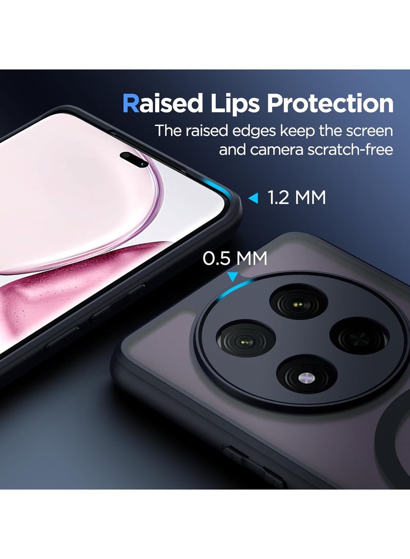 For Honor X9c Magnetic Case, Compatible with MagSafe, TPU+PC Shockproof Matte Skin Feel Mobile Phone Back Cover, Anti-fingerprint Slim Fit Protective Casing - Image 3