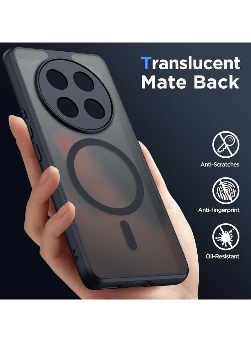 For Honor X9c Magnetic Case, Compatible with MagSafe, TPU+PC Shockproof Matte Skin Feel Mobile Phone Back Cover, Anti-fingerprint Slim Fit Protective Casing - Image 4