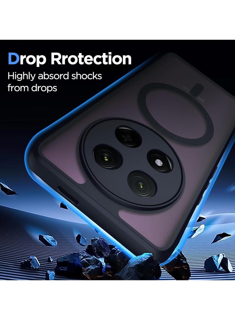 For Honor X9c Magnetic Case, Compatible with MagSafe, TPU+PC Shockproof Matte Skin Feel Mobile Phone Back Cover, Anti-fingerprint Slim Fit Protective Casing - Image 5