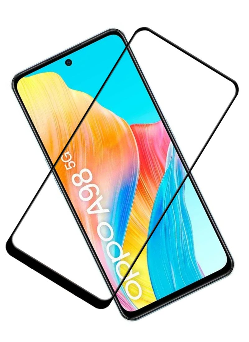 ACLIX Antistatic ESD Dustproof Premium Quality High Definition Tempered Glass Screen Protector Designed For Oppo A98 - Image 1
