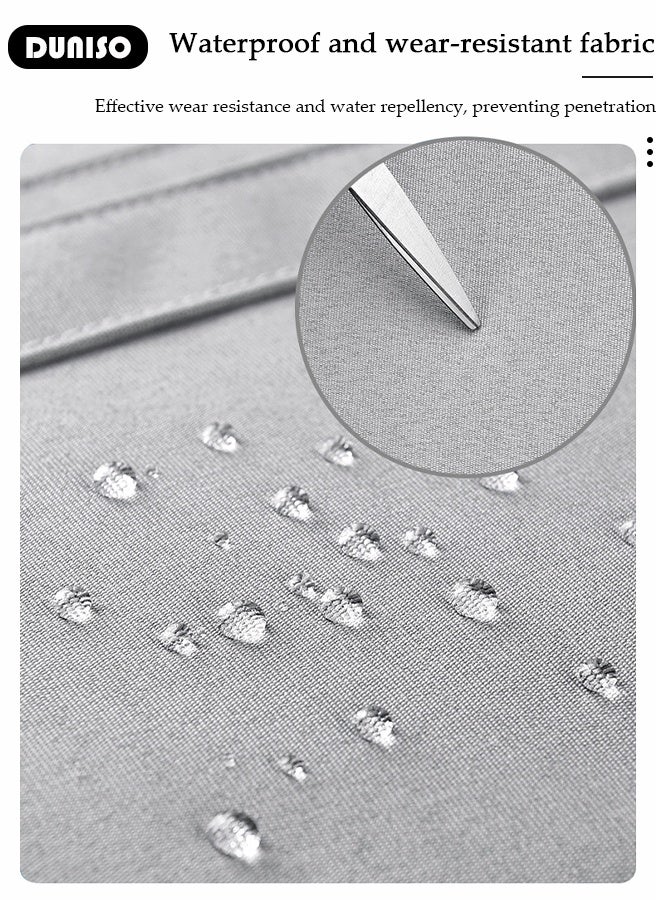 DUNISO 15.6 Inch Laptop Bag Lightweight Computer Bag Travel Business Handbag Briefcase Water Resistance Shoulder Messenger Bag for Men and Women Work Office - Image 4