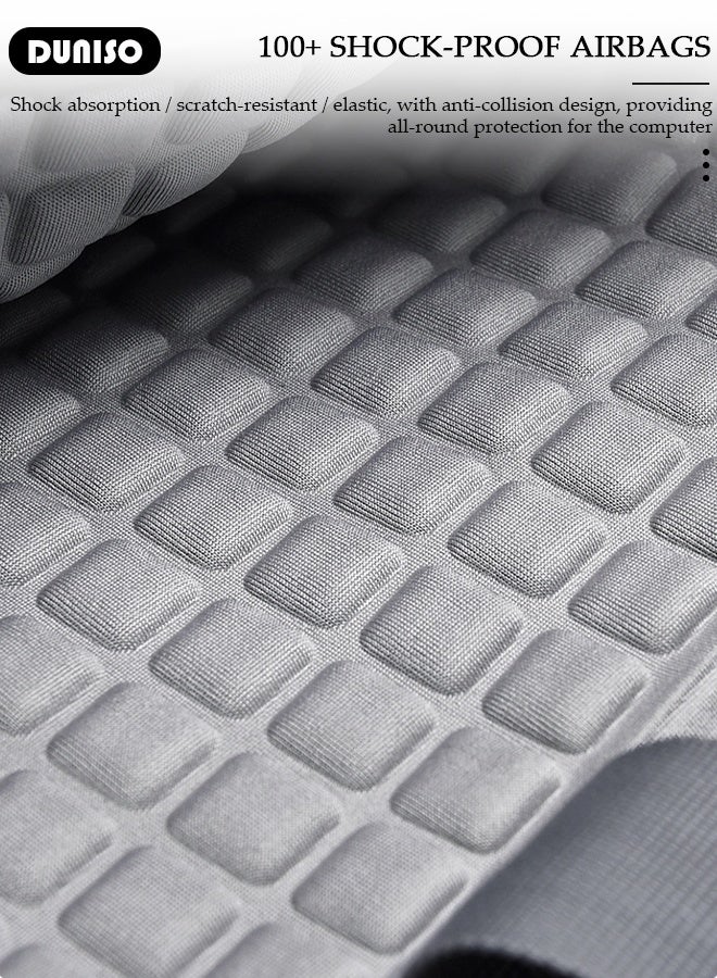 DUNISO 15.6 Inch Laptop Bag Lightweight Computer Bag Travel Business Handbag Briefcase Water Resistance Shoulder Messenger Bag for Men and Women Work Office - Image 3