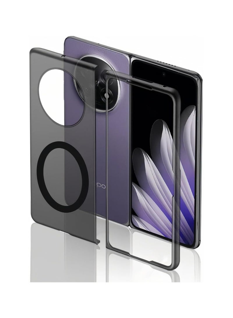 Magnetic case compatible with OPPO Find N5 【compatible with Mag-Safe】, anti-yellows anti-fingerprint matte translucent hard PC ultra-thin phone case