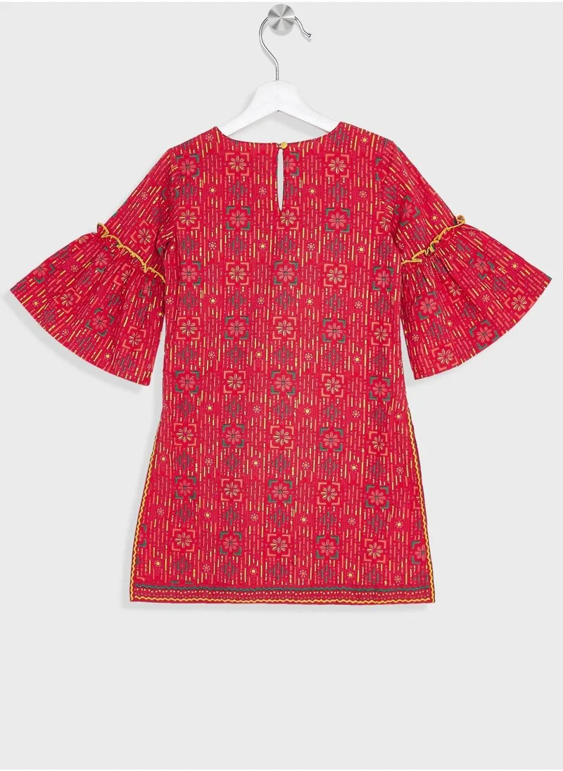Fabindia Kids Printed Salwar Set