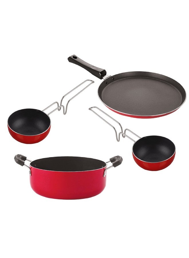 نيرلون مجموعة أدوات مطبخ نيرلون لأواني الطهي والمقالي، مكونة من 4 قطع (FT12_VG_CVG_CS24) - Image 1