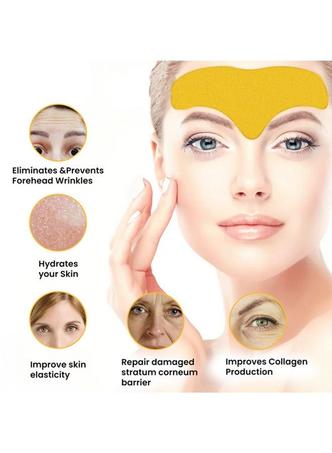 Grospe Forehead Wrinkle Remover Patchsmooth Forehead And Smooth Fine Lines And Wrinkleslift Facial Skin Forehead Patchforehead Patches For Wrinkles With Hydrolyzed Collagen And Centella Asiaticasuitable - Image 3