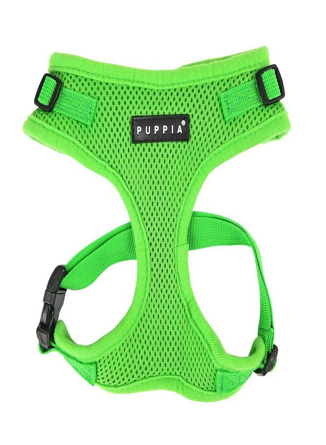 PUPPIA Authentic Puppia RiteFit Harness with Adjustable Neck, Green, Medium - Image 1