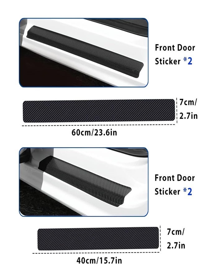 MULZI Car Door Sill Protector Stickers Compatible for Fronx, Vitara, Brezza, Swift, Baleno, Ertiga, WagonR, Alto, Dzire, XL6, S-Presso, Celerio, Eeco, Ciaz, Ignis, Invicto, SX4, Ritz, Victoris - Image 2