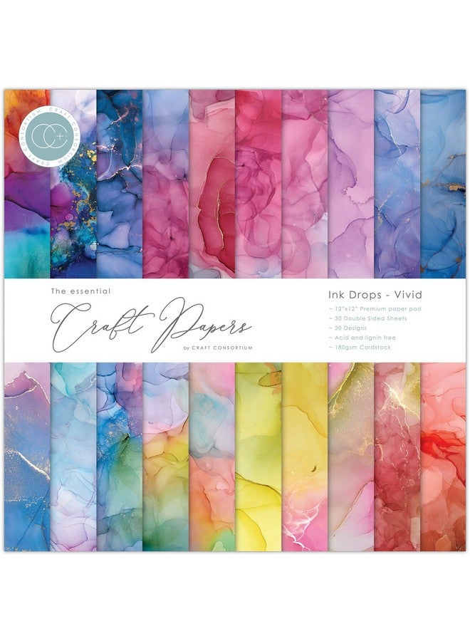 CRAFT CONSORTIUM Craft Con Paprpad12 Ink Vivid Multicolor 6X6 Inches - Image 1