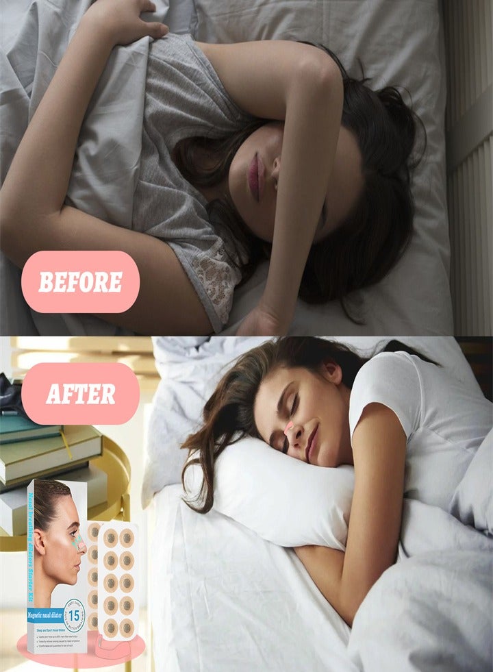 رقعة أنف مضادة للشخير جهاز مريح مضاد للشخير مناسب للفنادق والمنازل والسفر بغرض العمل (وردي) - Image 5