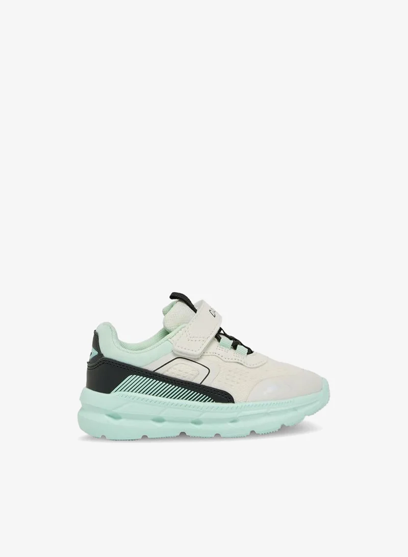 Dash Girls Colourblock Hook & Loop School Sports Shoes