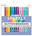 Ooly Rainbow Sparkle Glitter Markers Set of 15 Includes 5 Pastel 10 Classic Color Markers Glittery Sparkling Marker for Kids 2mm Nib for Medium Sized Lines GLITTER VARIETY PACK - Image 3