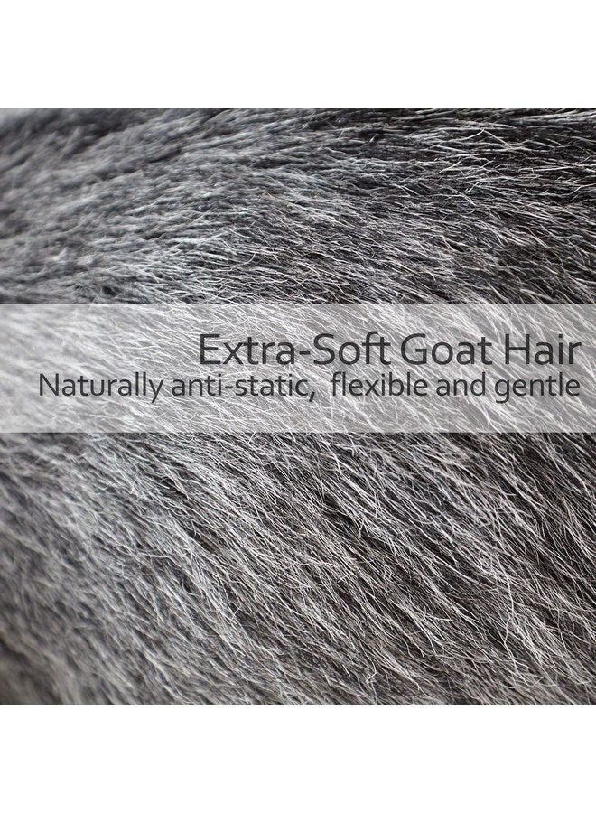 Redecker Goat Hair Baby Hairbrush with Waxed Olive Wood Handle, 5-3/4-Inches - Image 2