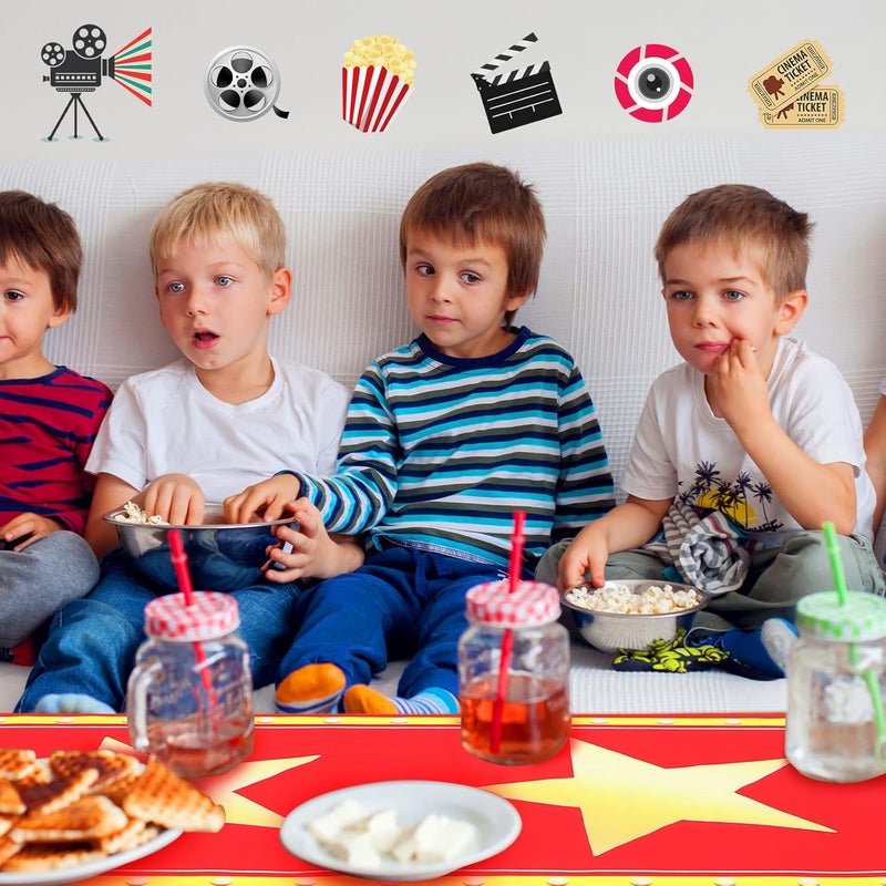 Minatee سجادة حمراء طويلة لحفلة فيلم، زينة حفلات، مستلزمات حفلات لموضوع الليل، زفاف، تخرج، حدث خاص، زينة ممر داخلي وخارجي (24 بوصة، 10 أقدام) - Image 5