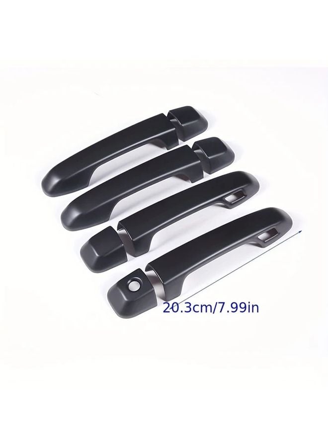 Carbon Fiber Pattern Door Handle Cover Set For Toyota Prado 2010 2019 Front 8PCS - Image 3