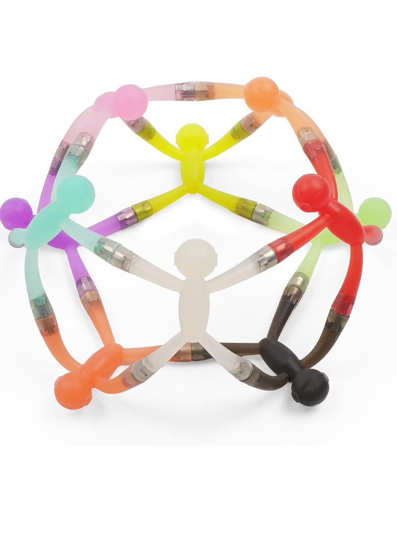 general 10 Pcs Magnetic Toys, Fun Travel Toys, Colourful Fridge Magnets Men, Magnetic People Toys Gifts for Boys Girls, Refrigerator Magnets Adults for Home, Office, and Locker Whiteboard - Image 1