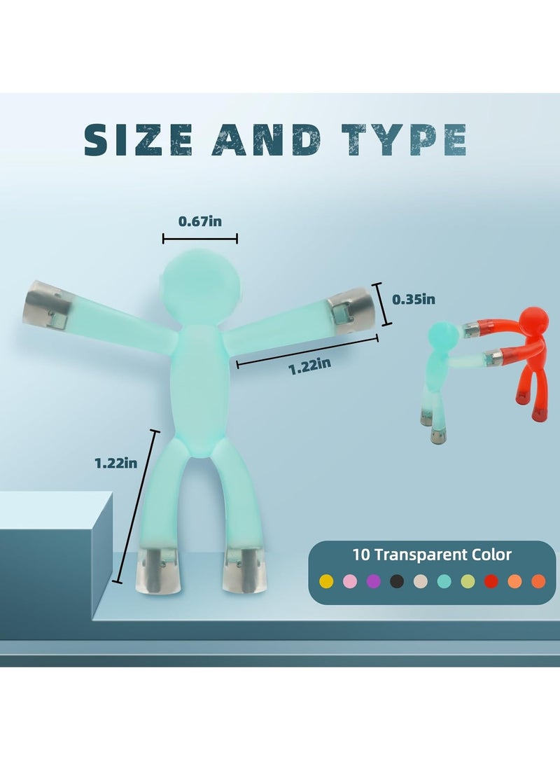 general 10 Pcs Magnetic Toys, Fun Travel Toys, Colourful Fridge Magnets Men, Magnetic People Toys Gifts for Boys Girls, Refrigerator Magnets Adults for Home, Office, and Locker Whiteboard - Image 2