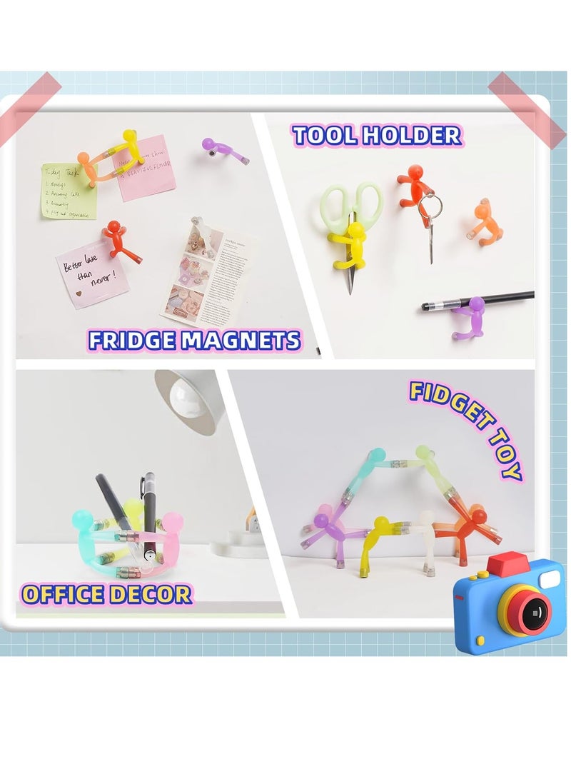 general 10 Pcs Magnetic Toys, Fun Travel Toys, Colourful Fridge Magnets Men, Magnetic People Toys Gifts for Boys Girls, Refrigerator Magnets Adults for Home, Office, and Locker Whiteboard - Image 5