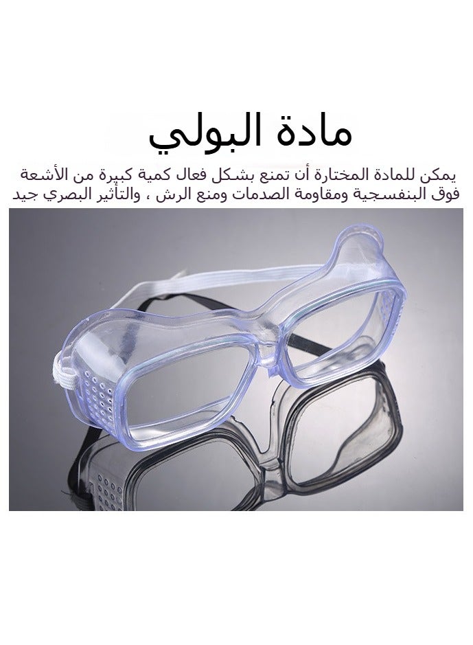 KASTWAVE Safety Goggles with Side Shields 1-Pack Anti-Fog Dust-proof Scratch-proof Splash-proof Chemical Wrapped Eye Protection Nurse Worker Architect Clear - Image 5