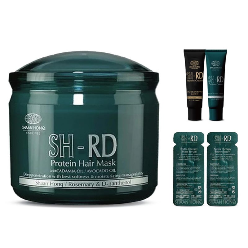 Sh Rd SH-RD Hair Mask for Dry Damaged Hair, Deep Conditioning Hair Moisturizer for Curly and Color Treated Hair Repair, Hydrating Argan Oil Hair Care Product, 13.52oz/400ml - Image 2