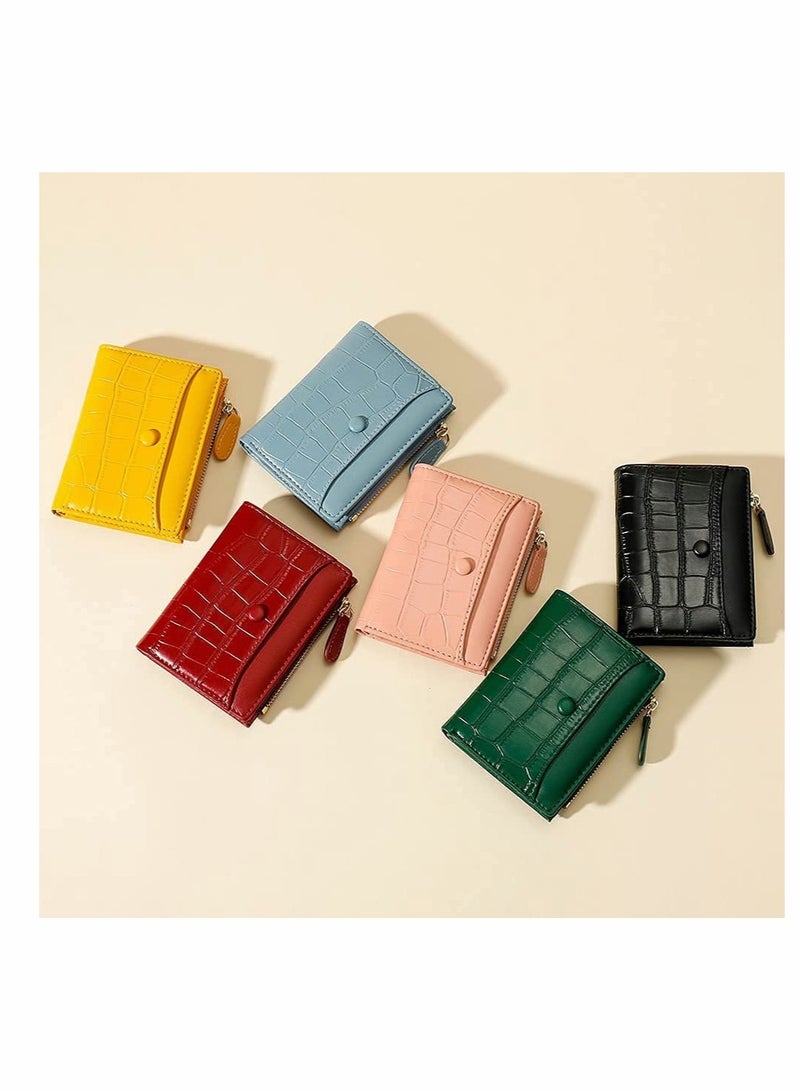 Small Purses for Women Fashion Stone Pattern Girls Wallet Thin and Light Card Holder Organizer