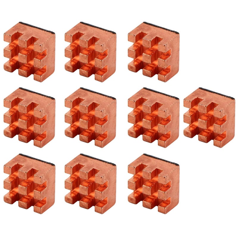 Premium Brass Heat Sink 10PCS 8x5x8mm for CPU PCB Amplifier High Efficiency Cooling - Image 4