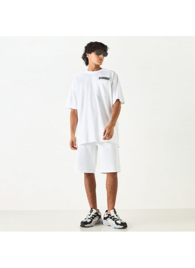 SP Characters Ramones Print Crew Neck T-shirt with Short Sleeves and Chest Pocket  - Image 4