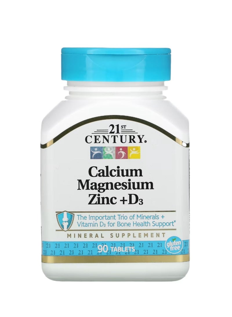 21st Century Calcium Magnesium Zinc + D3 90 Tablets - Image 1