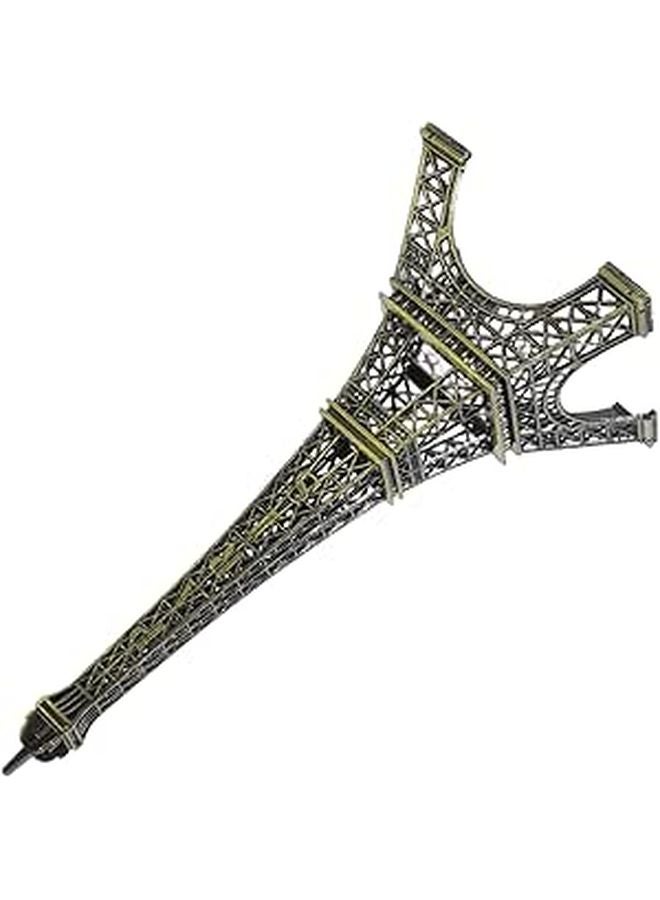 Mini Eiffel Tower Model Paris Souvenir Rustic Metal Decor Travel Photo Prop - Image 1